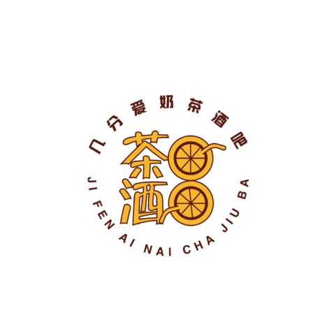 几分爱奶茶酒吧logo设计