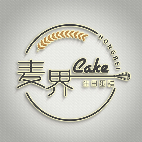 Cake麦界logo设计