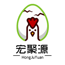 鸡蛋插画logo