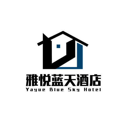 雅悦蓝天酒店logo设计