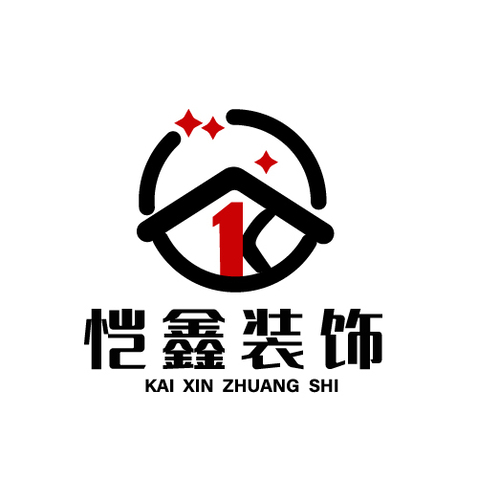 恺鑫装饰logo设计