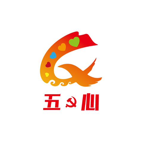 五心 logo设计