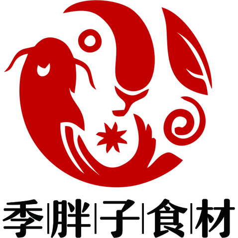 季胖子食材logo设计