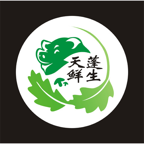 天蓬生鲜logo设计