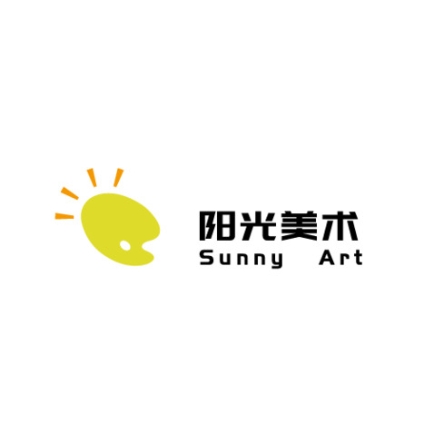 阳光美术logo设计