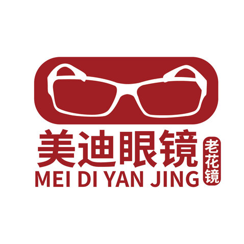 美迪眼镜logo设计