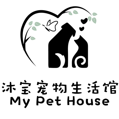 沐宝宠物生活馆logo设计