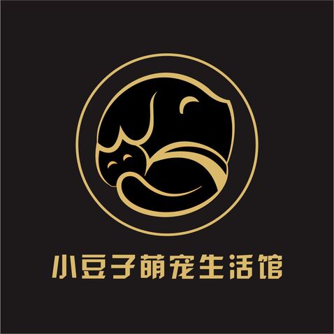 小豆子萌宠生活馆logo设计