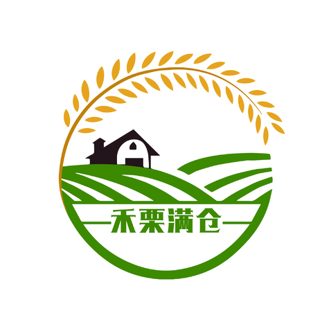 禾栗满仓logo设计