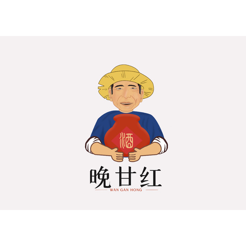 晚甘红logo设计