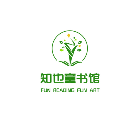 知也童书馆logo设计