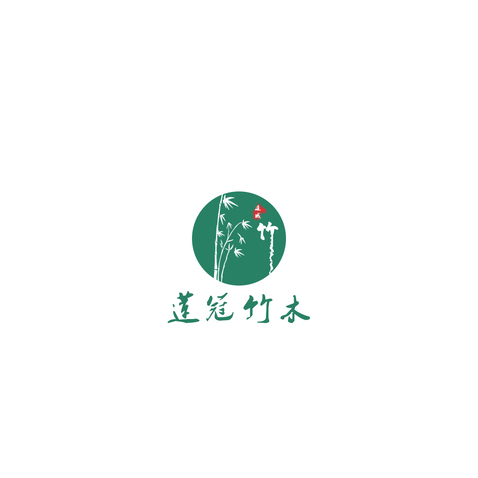 连城莲冠竹木logo设计