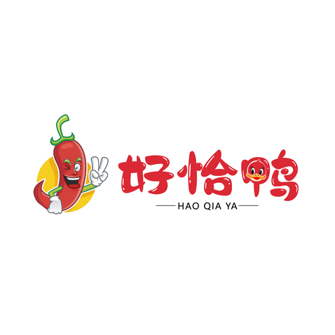 好恰鸭logo设计