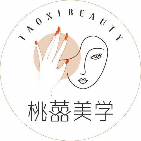 桃喜美学logo设计