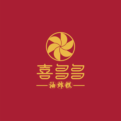 喜多多油炸糕logo设计