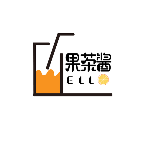 果茶酱logo设计