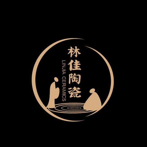 林佳陶瓷logo设计