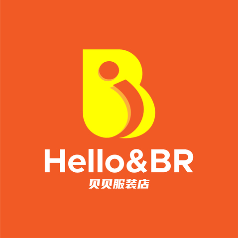 Hello&amp;BRlogo设计