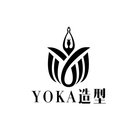 YOKA造型logo设计