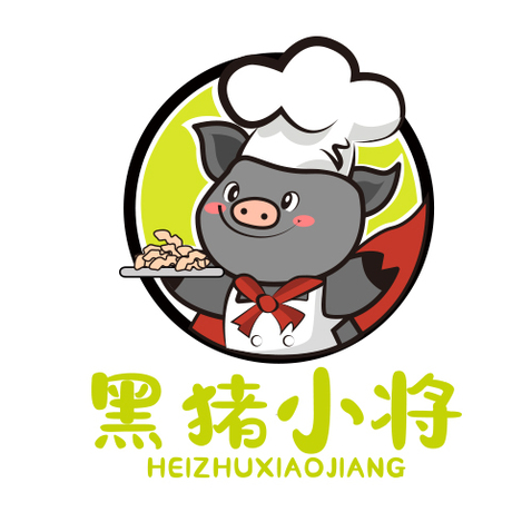 黑猪小将logo设计