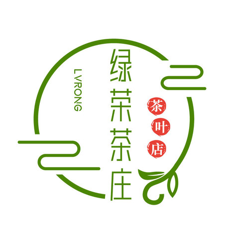 绿荣茶庄logo设计