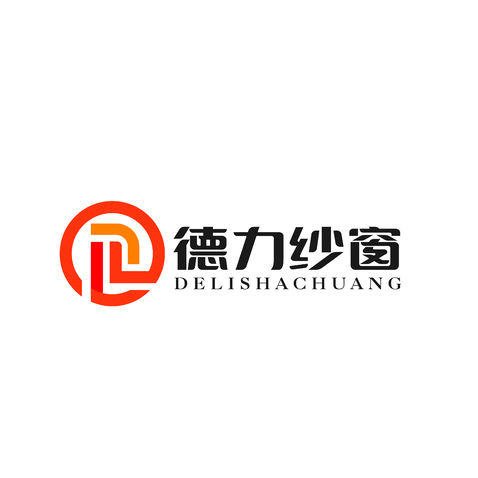 德力纱窗logo设计