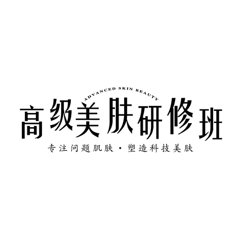 高级美肤研修班logo设计