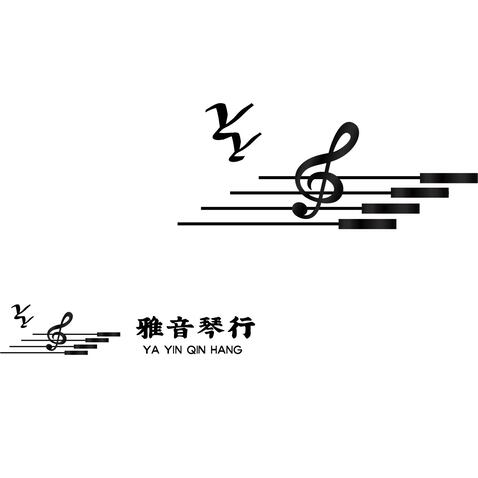 雅音琴行logo设计