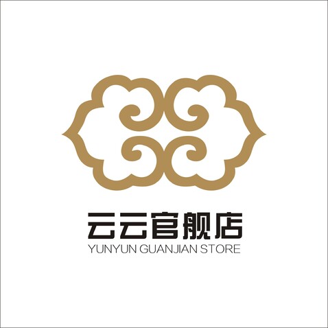 云云官舰店logo设计