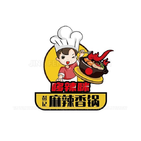 哆辣咪·彭记麻辣香锅logo设计