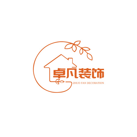 卓凡装饰logo设计