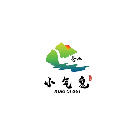 苍山小气鬼山泉logo设计