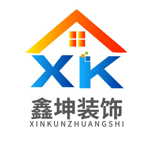 鑫坤装饰logo设计