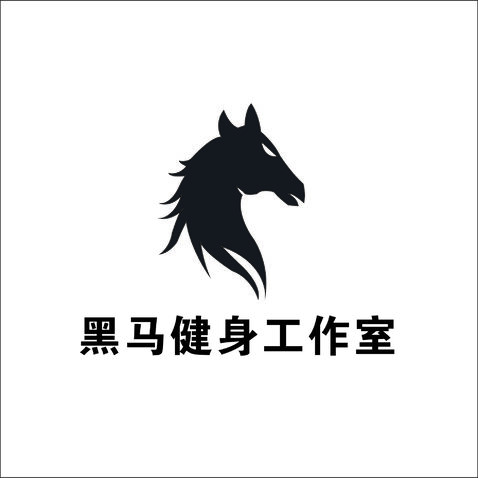 黑马健身工作室logo设计