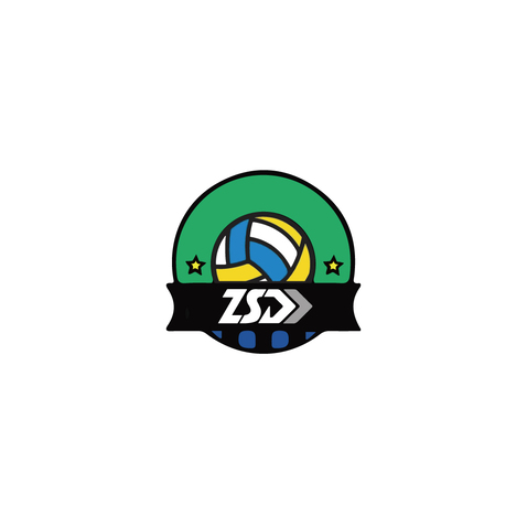 ZSD排球队logo设计