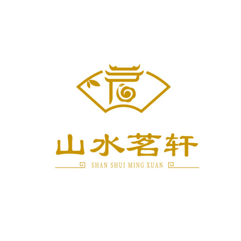 山水茗轩logo设计