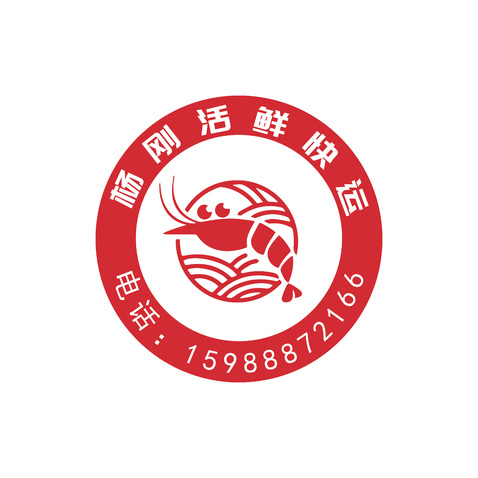 杨刚活鲜快运logo设计