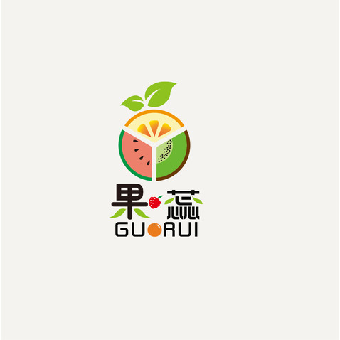 果蕊logo设计