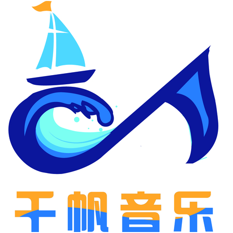 千帆音乐logo设计