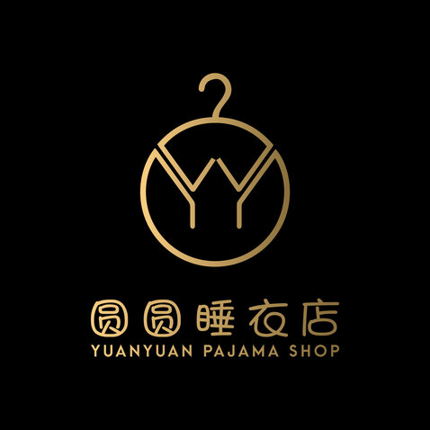 圆圆睡衣店logo设计