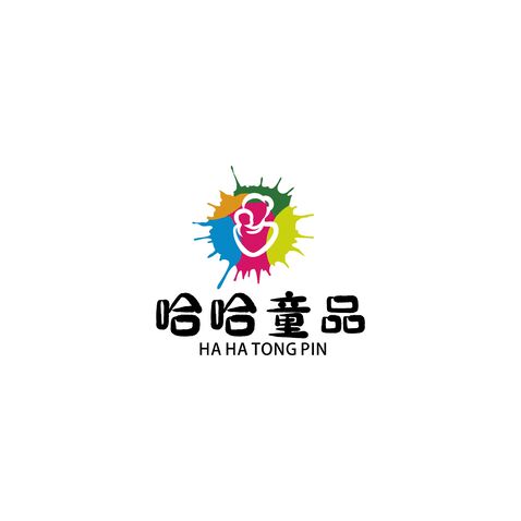 哈哈童品logo设计