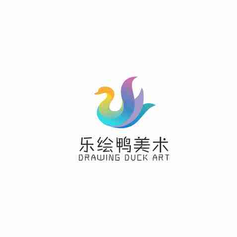 乐绘鸭美术logo设计