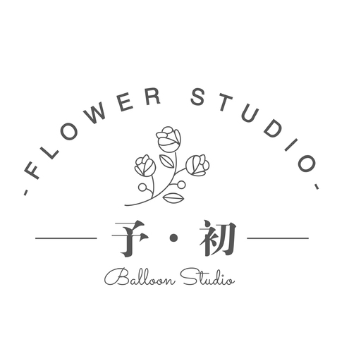 予初·FLOWER STUDIOlogo设计