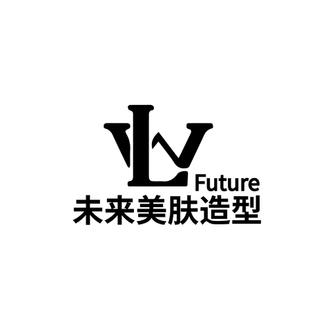 未来美肤造型logo设计