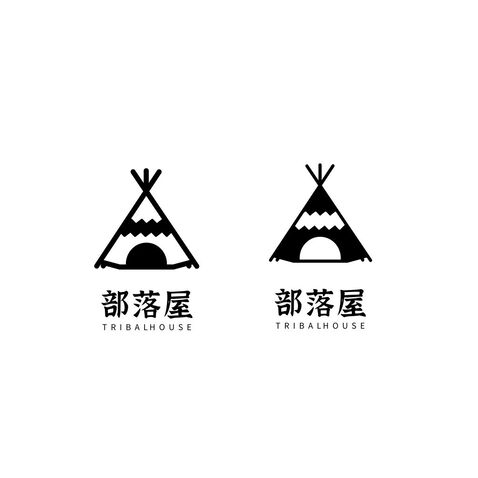 部落屋logo设计