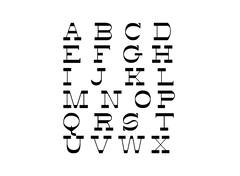 26个字母