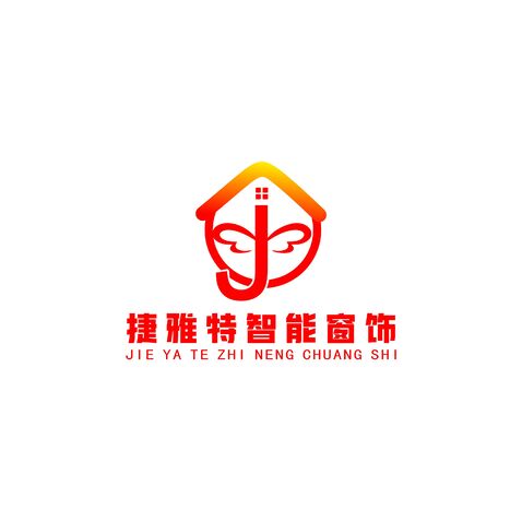 捷雅特智能窗饰logo设计