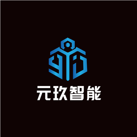 元玖智能logo设计