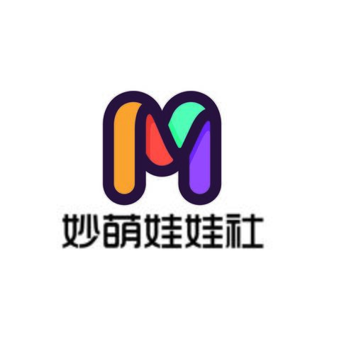 妙萌娃娃社logo设计