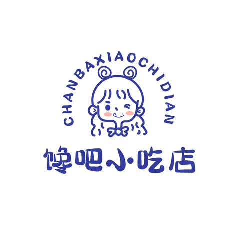 馋吧小吃店logo设计